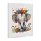 Stupell Industries Rainbow Blooms Elephant Canvas Wall Art Design by LSR Design Studio